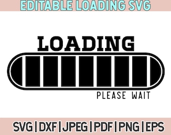 Loading Svg, Editable Loading Svg, Loading Bar Svg Png Dxf