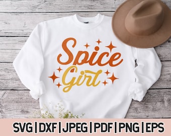 Pumpkin Spice Girl Svg, Fall Girl Png Digital Download