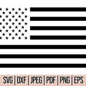 Amerikaanse vlag Svg voor Cricut en silhouet, USA vlag gesneden bestand, Amerikaanse vlag Svg, Png, Jpg, Eps, Dxf, patriottische vlag