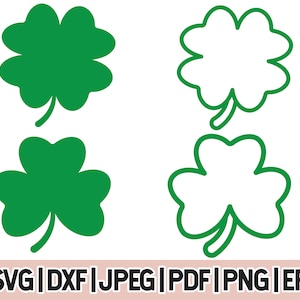 Shamrock Clover Svg, Clover DIGITAL PNG, St. Patrick Day Clovers Png