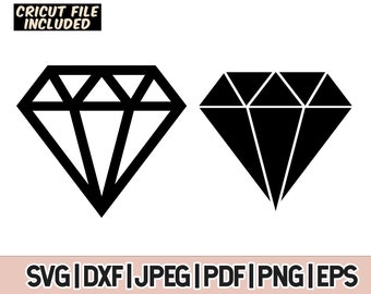 May include: Two black diamond shapes, one outlined and one filled in.  The outline diamond is facing up and the filled in diamond is facing down.  SVG | DXF | JPEG | PDF | PNG | EPS
