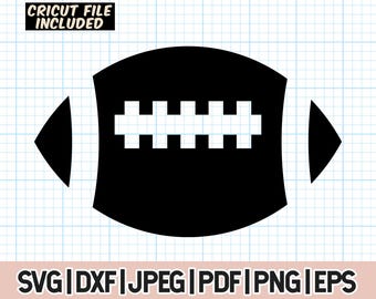 Football SVG, Football Silhouette, Football PNG, Football Cut Files, Football laces, Football stitches