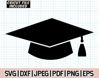 Cappello da laurea PNG, Cappello da laurea SVG, Clipart Cappello da laurea e nappa per la scuola superiore e l'università, Clipart Cappello da laurea svg