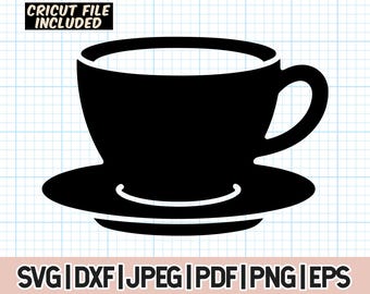 Teacup SVG, Coffee Cup PNG, Tea CupTeacup Clipart, Teatime, Cup of Tea, Hot Tea, British Tea SVG, Hot Drink Mug Clip Art