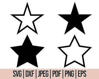 Star Svg Cut File, Star Png, Stars Bundle Svg