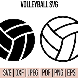 VOLLEYBAL SVG - Cricut cut bestand, Volleybal Clipart, Dxf, Sport Png, Pdf, Glowforge Laser Cutter svg