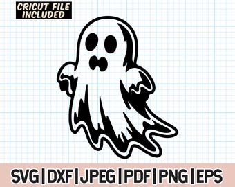 Ghost SVG, Halloween SVG, Ghost Clipart, Ghost cut files