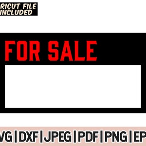 売り出し看板 SVG、ガレージセール SVG - カットファイルの即時ダウンロード