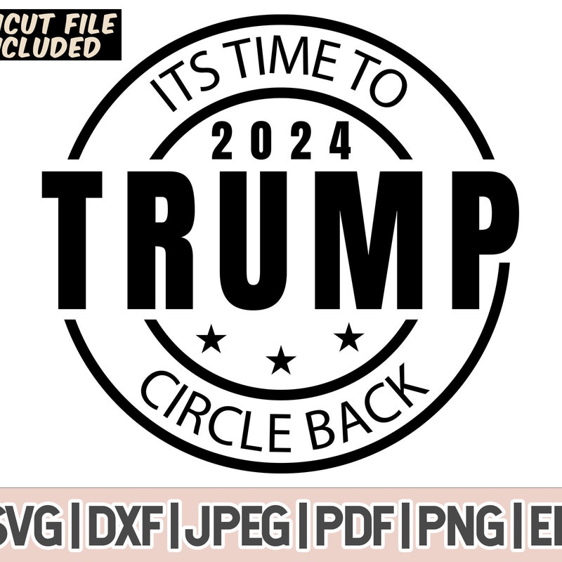 Trump Circle Svg - Etsy