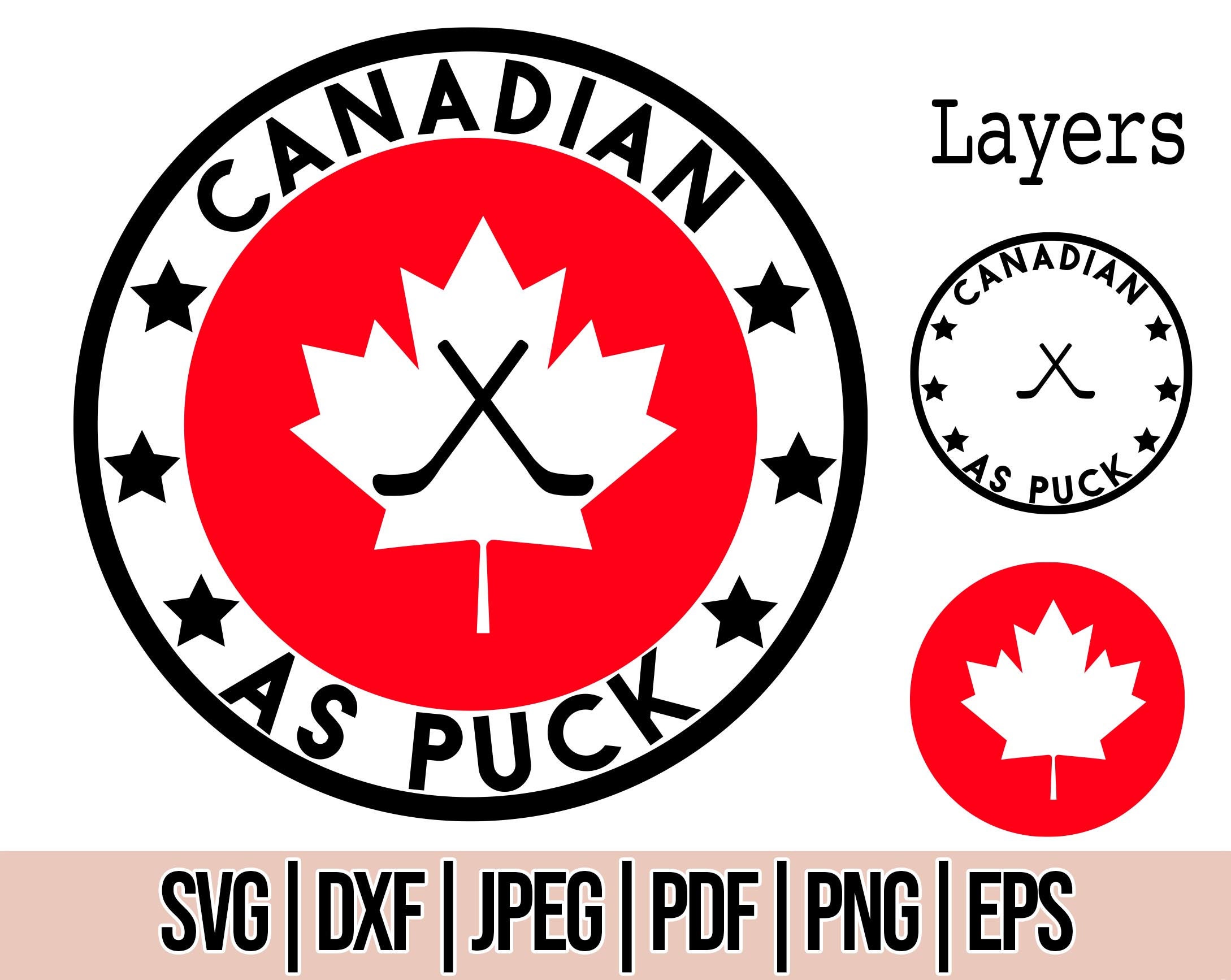 CANADIAN AS PUCK Svg Canada Day Svg Canadian Sports Svg Etsy Canada
