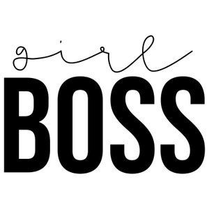 Girl Boss Svg Cut File, Archivo de corte de camisa de mujer para Cricut, Boss mom svg png dxf