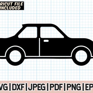 Autos Silhouette SVG, Auto SVG, Oldtimer Vektor, Laser geschnitten Dateien, SVG für Cricut, Auto Clipart, Sofort Download