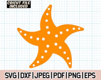 Starfish SVG, Ocean clipart, Starfish vector, Starfish Silhouette Svg