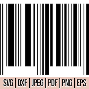 Barcode Svg, Bar Code Scan Bar SVG und png Cut Datei