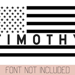 American Flag Monogram Svg, flag monogram frame Svg Cut File (includes svg, dxf, eps, pdf, png file formats)