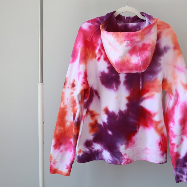 Tie-Dye Zip-up Sport Hoodie (XL/2XL) (Candy Love)