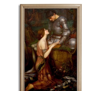 Lamia (1905), John William Waterhouse, Pre Raphaelite, Art Nouveau High Quality Art Print, Knight in Armor, Romantic, Waterhouse Painting