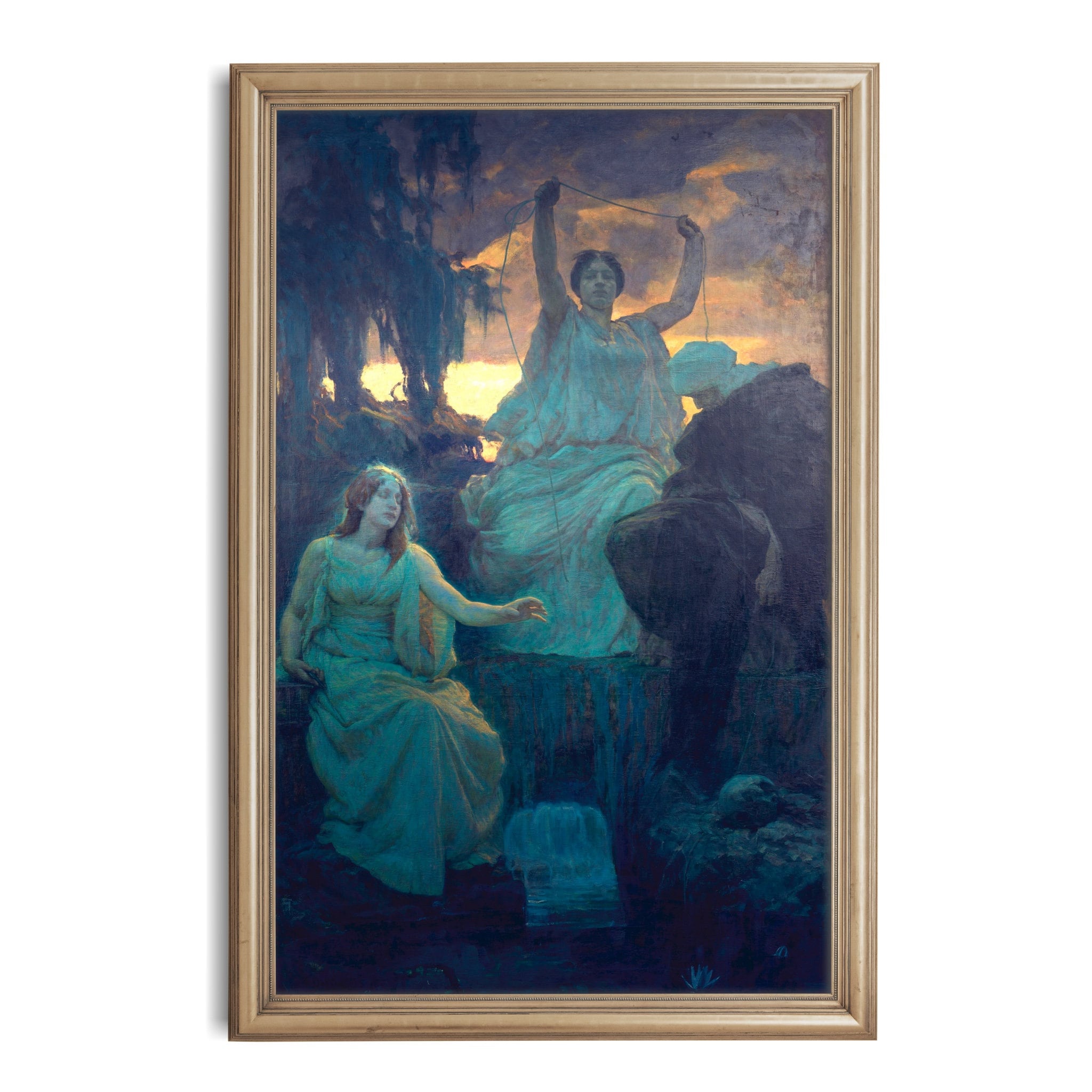 The Norns, Alois Delug, High Quality Fine Art Print, Norse