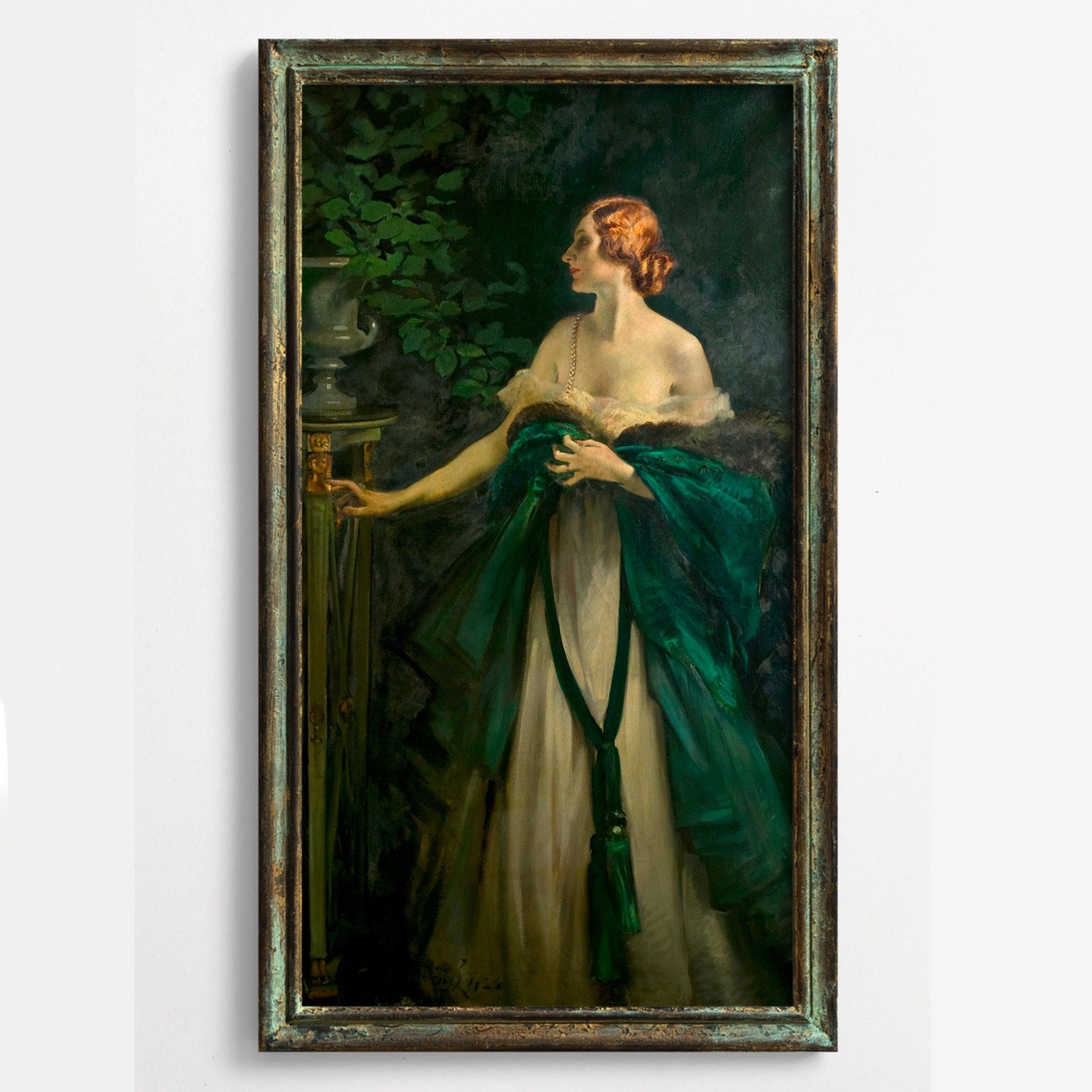 1906 – John White Alexander, Study in Black and Green | Fashion History  Timeline