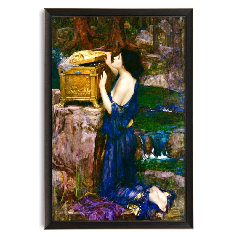 Pre Raphaelite Box Pandora's Box Painting - Etsy