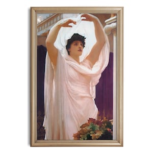 Invocation, Frederic Leighton, High Quality Art Print, Greek Roman Art, Spiritual Art, Priestess, Art Nouveau, Pre-Raphaelite, Purple