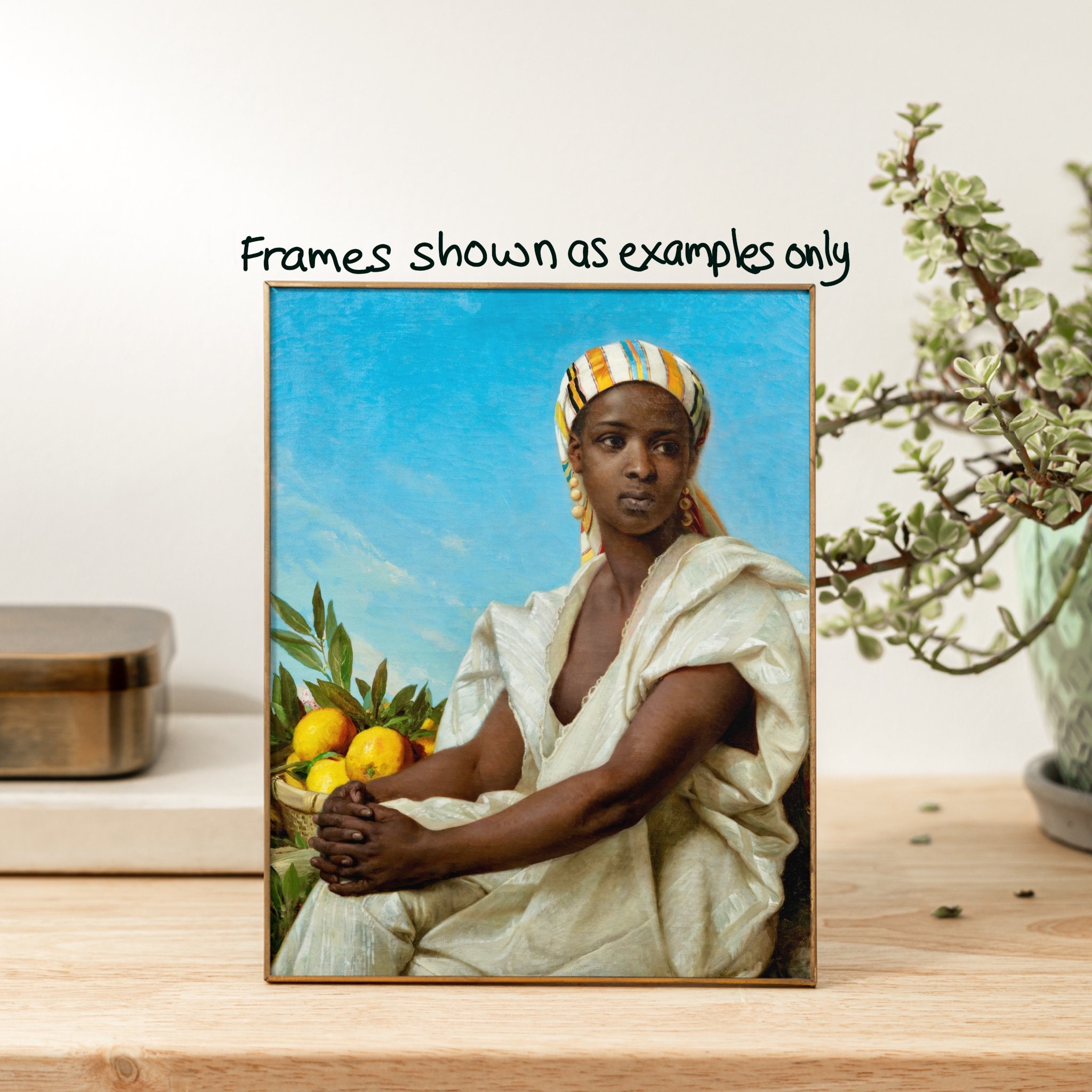 African Woman With Lemons, 19th Century Portrait of a Black Woman