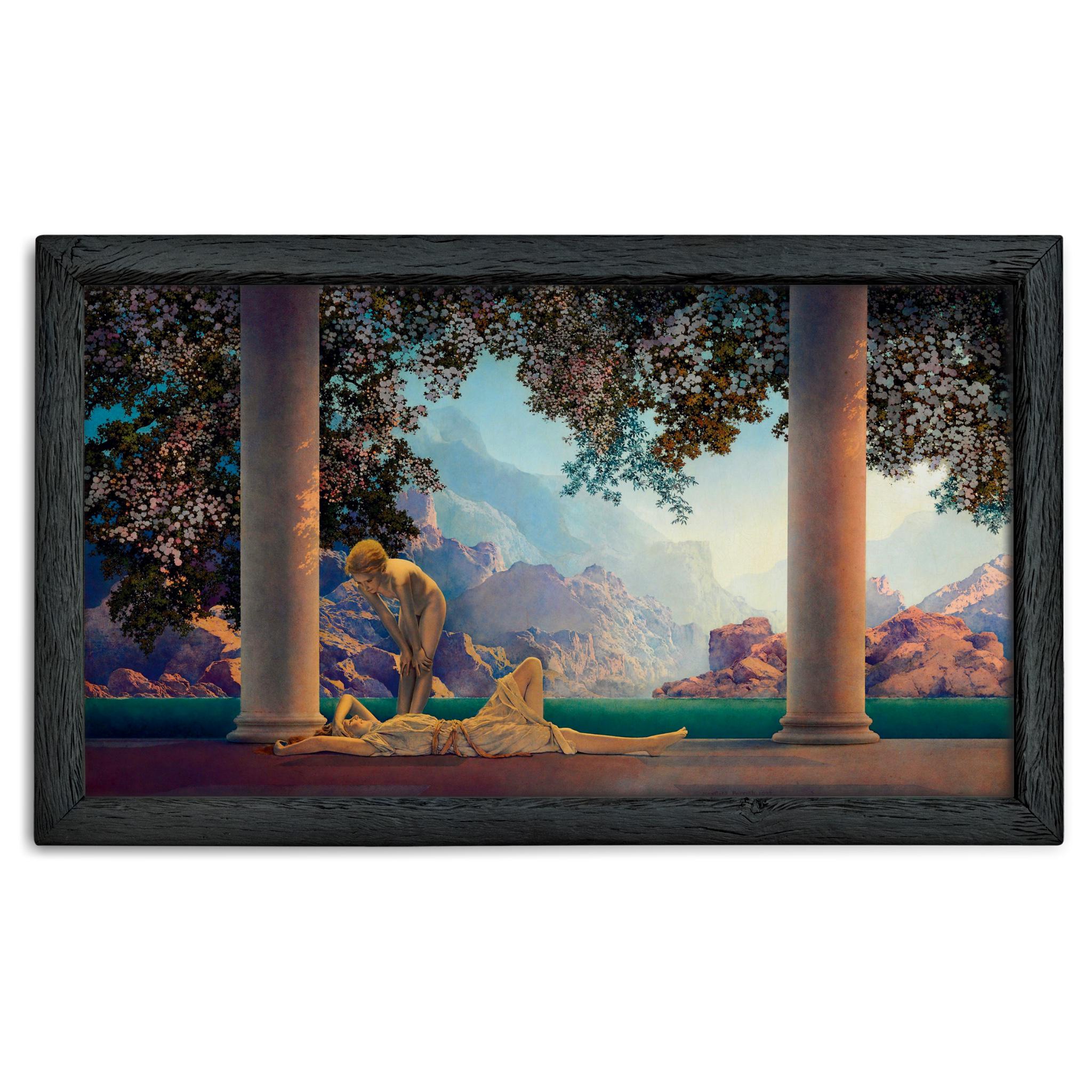 Art Deco Poster Art, Daybreak, Maxfield Parrish, 1920 Reproduction