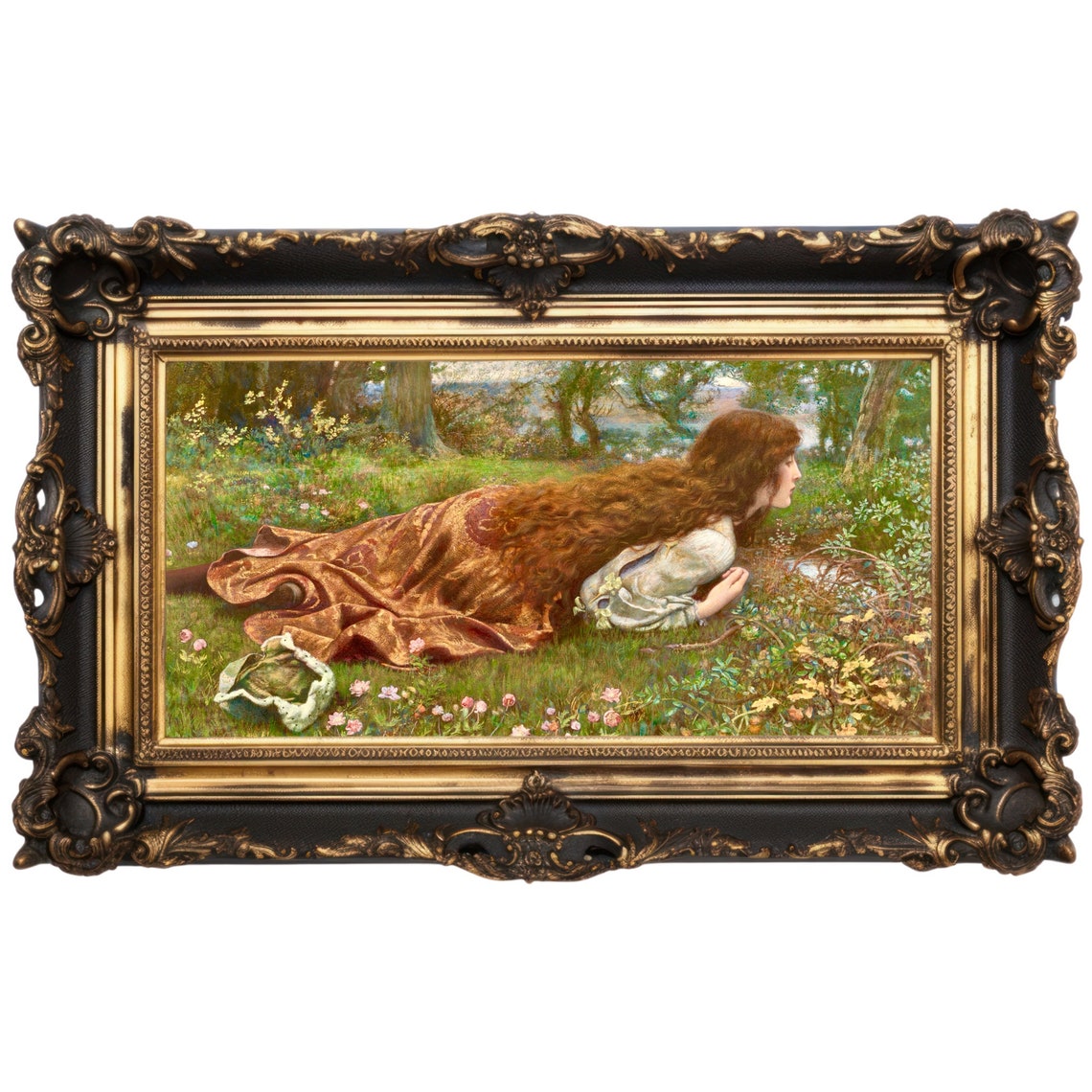 The Princess Out of School, Pre-raphaelite Art, Edward Robert Hughes ...