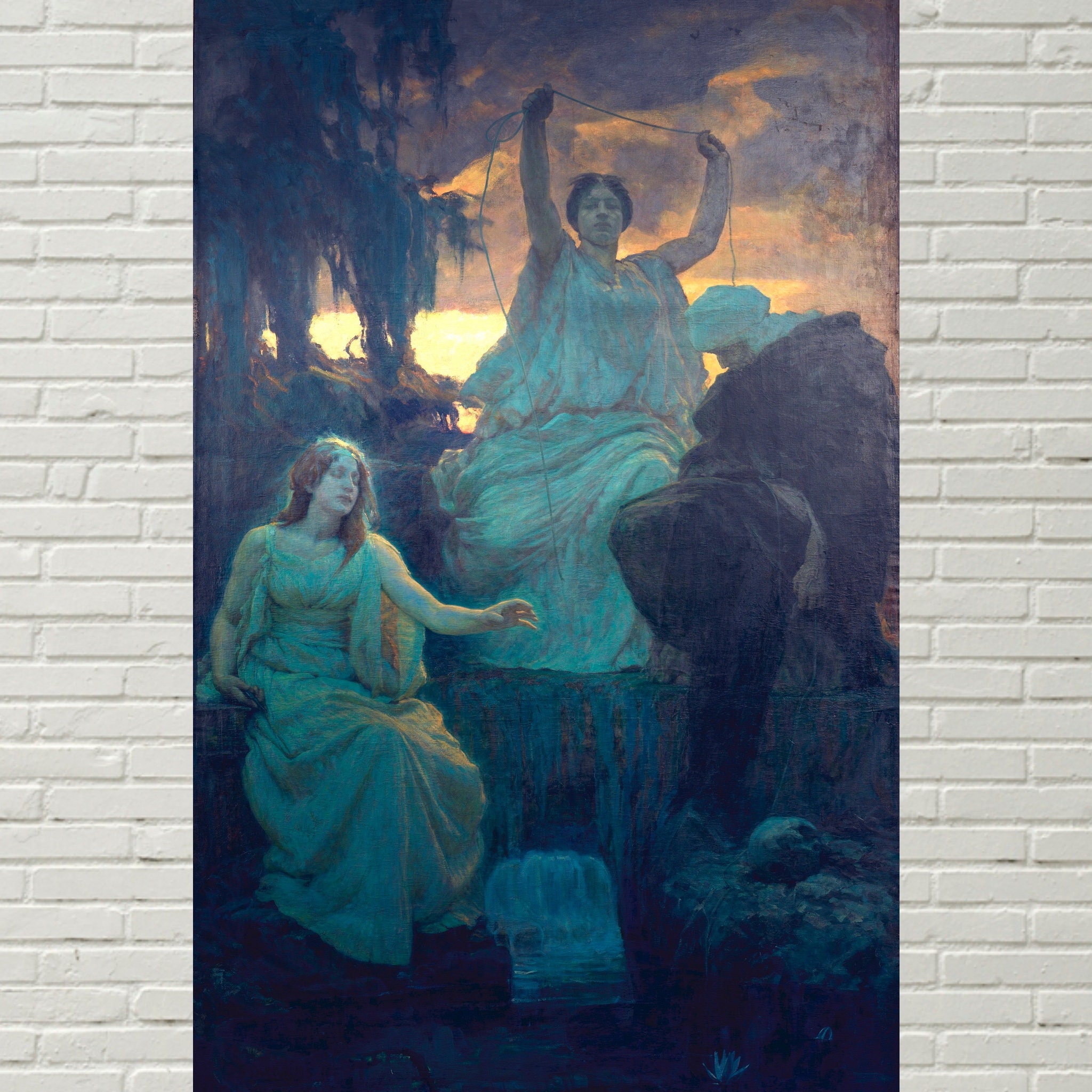 Aloise Delug The Norns, Alois Delug, High Quality Fine Art Print, Norse Mythology ...
