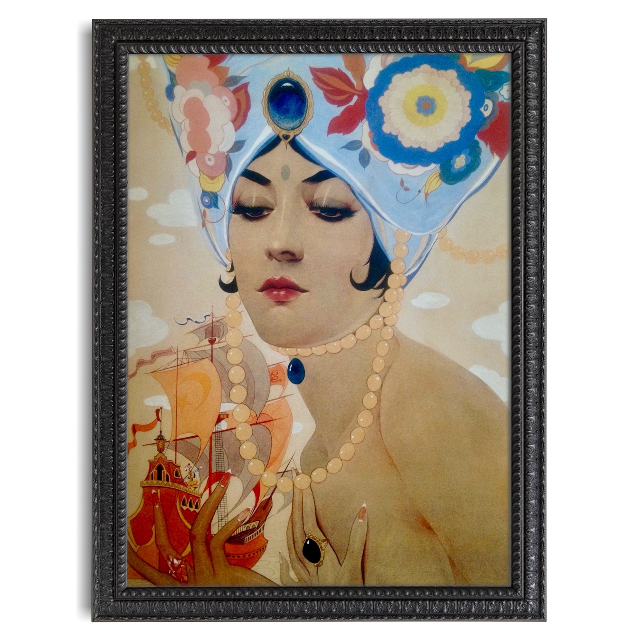 Alberto Vargas Vintage Art, Scheherazade, Art Deco 1920s Art Print, Unframed High Quality Print,