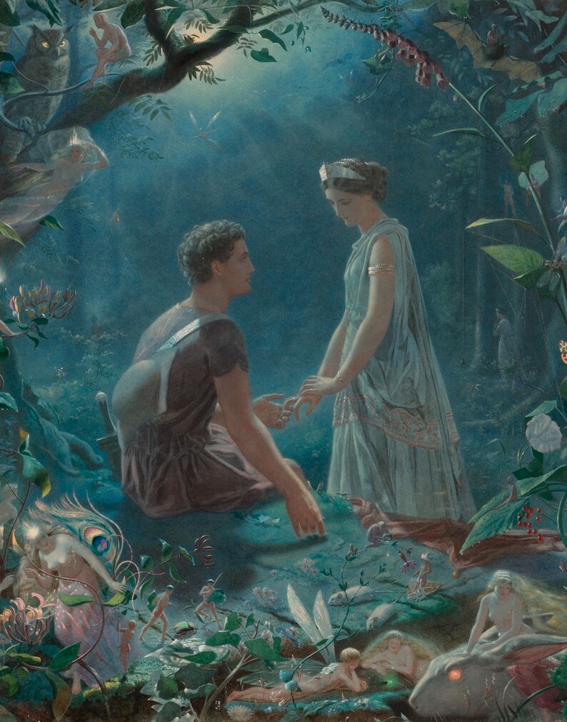 A Midsummer Night's Dream, John Simmons, High Quality Art Print, 8x10 ...