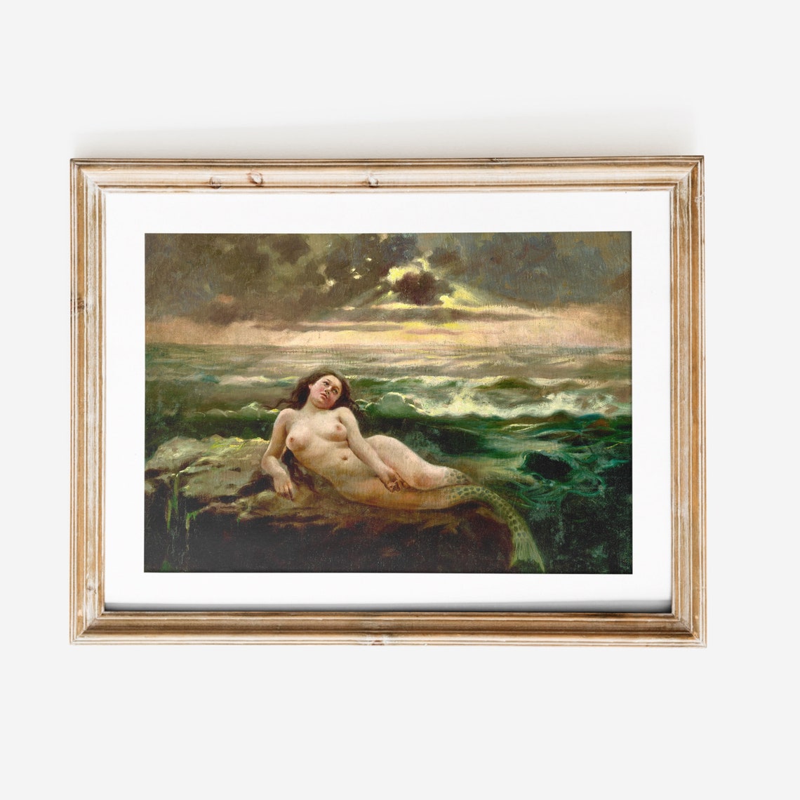 antique-nude-mermaid-painting-art-print-19th-century-moody-sensual