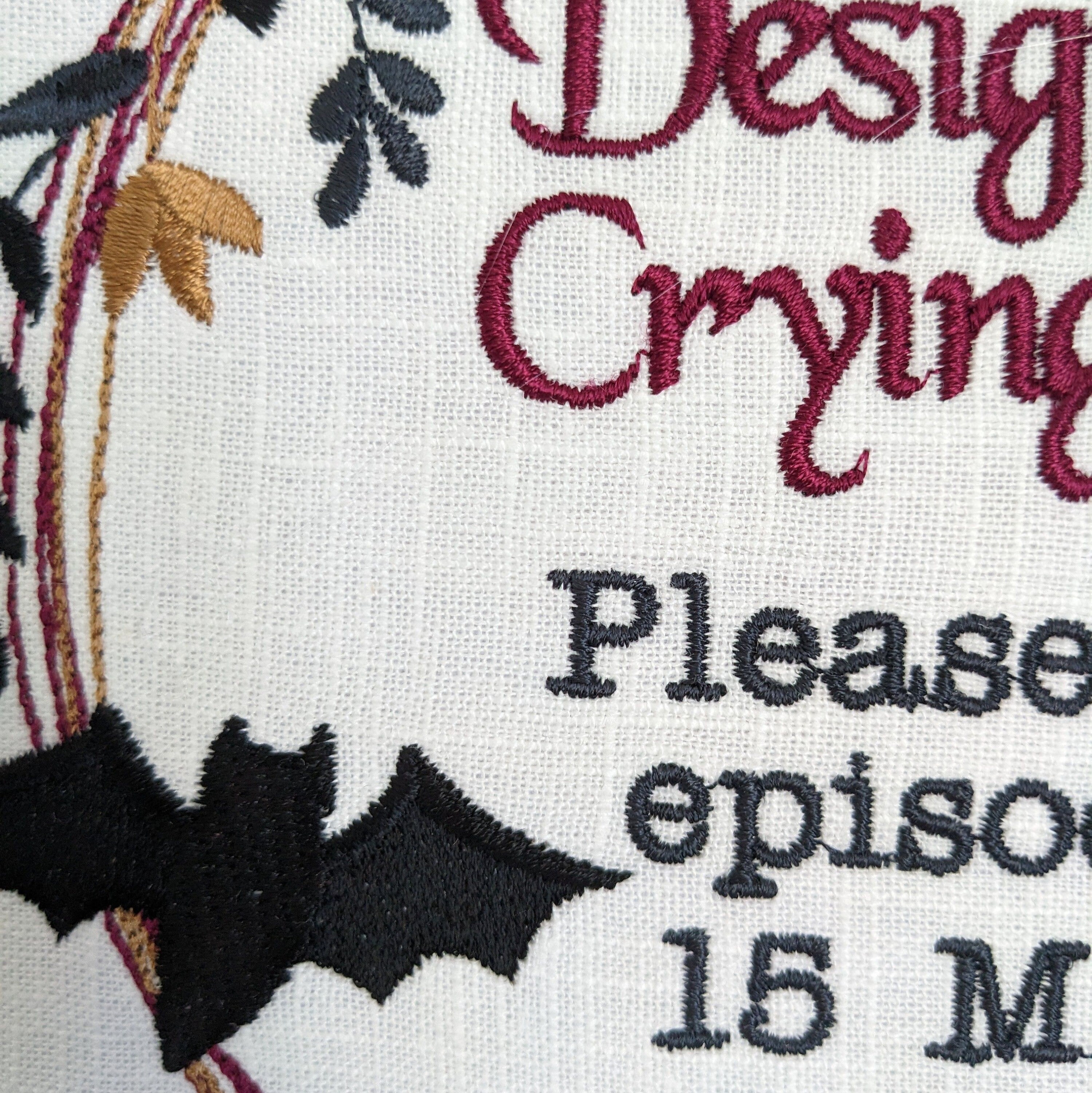 Designated Crying Area, Please Limit Episodes to 15 Minutes. White ...