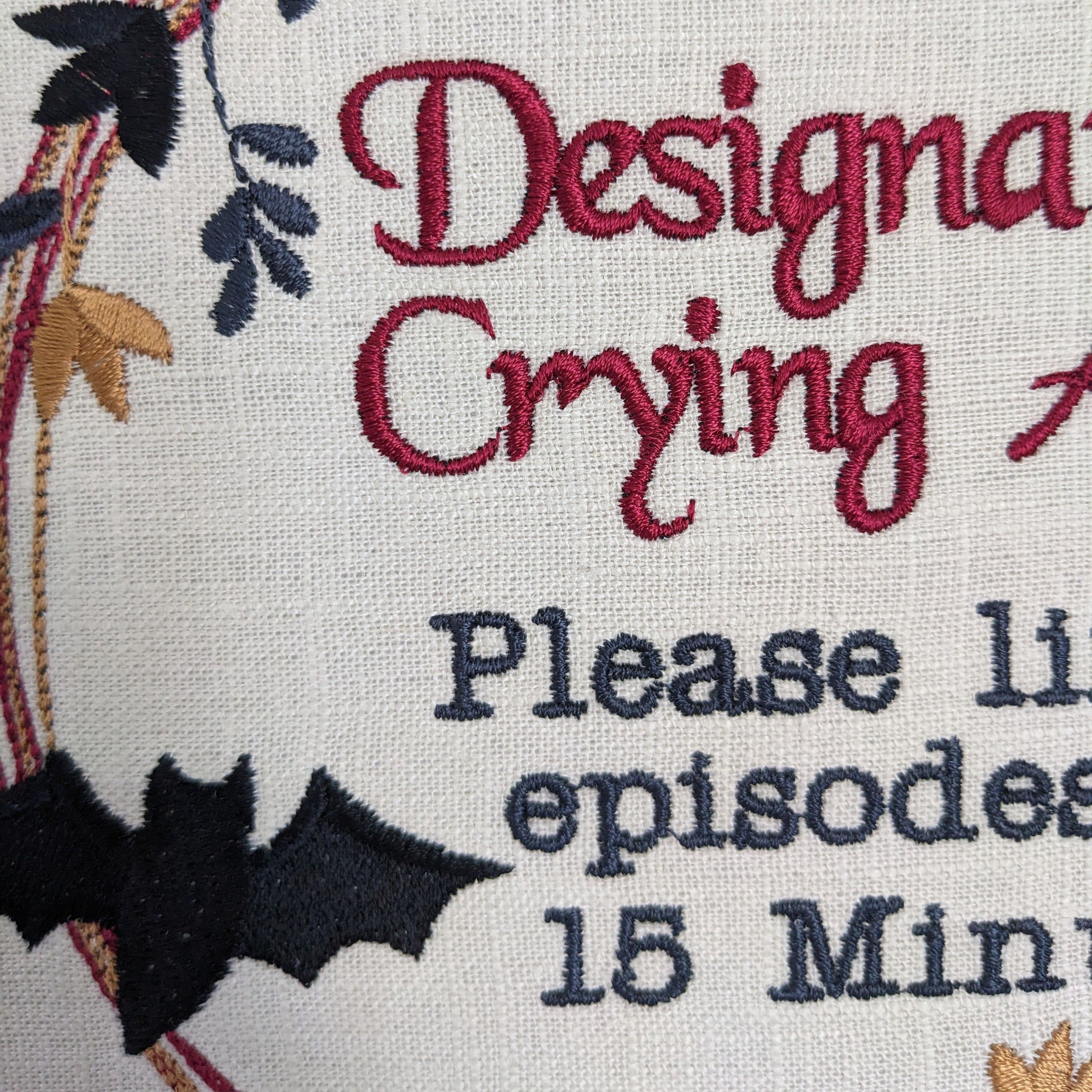 Designated Crying Area, Please Limit Episodes to 15 Minutes. Natural ...