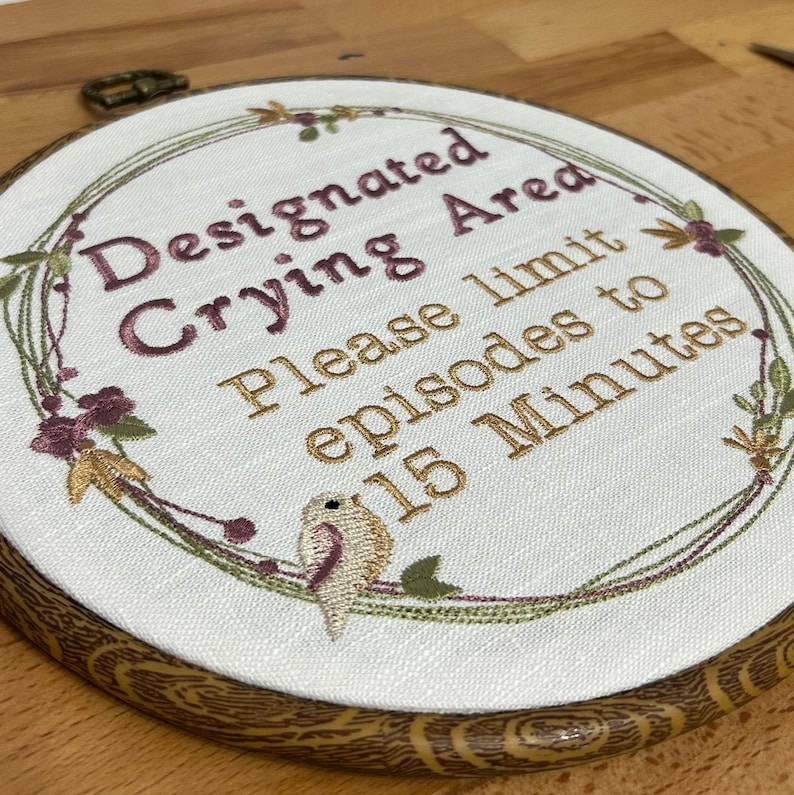 Designated Crying Area, Please Limit Episodes to 15 Minutes. Machine ...