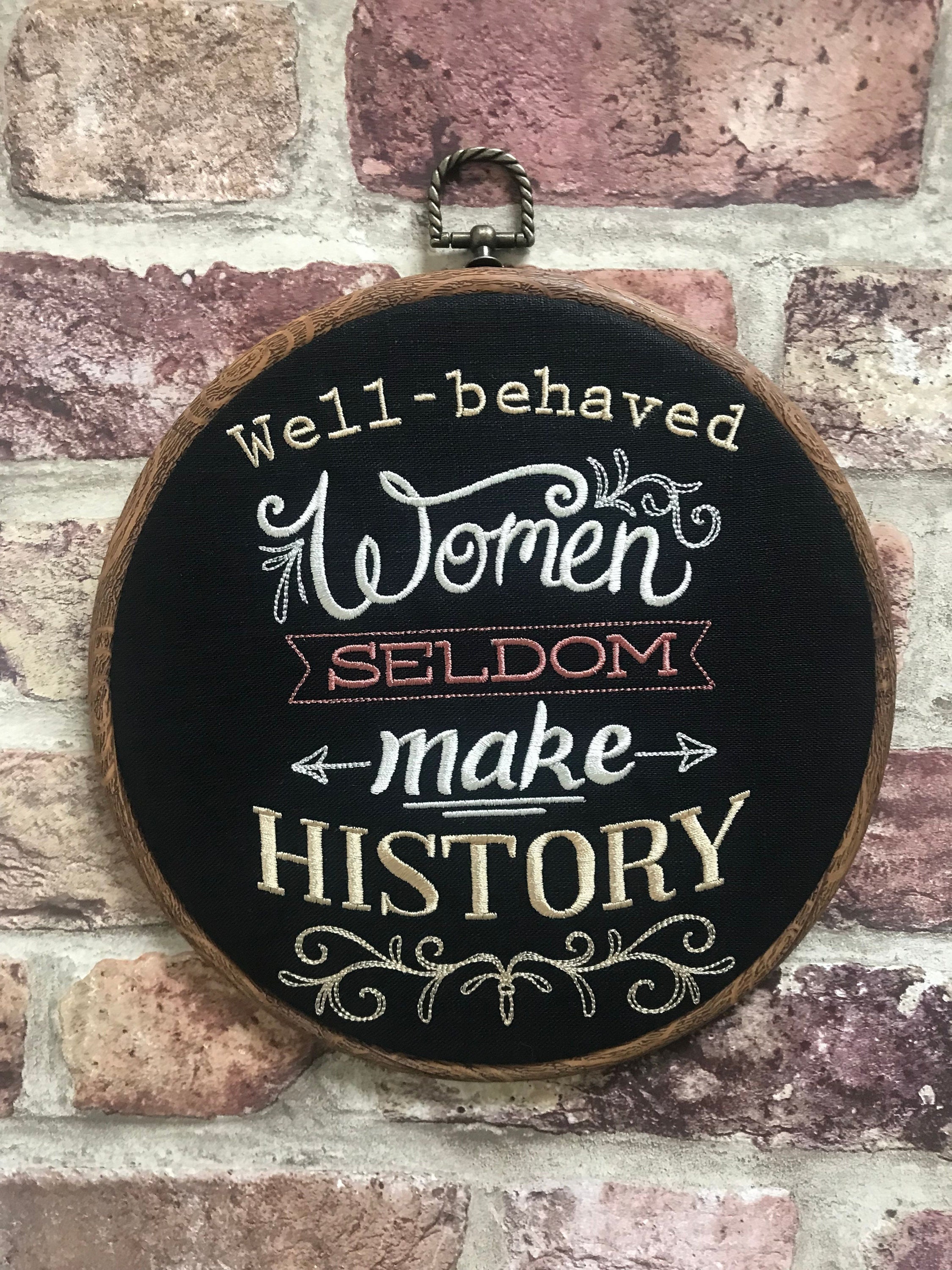 Décal Autocollant Mural Marilyn Monroe « Well Behaved Women... » - Design Vinyle, Neuf