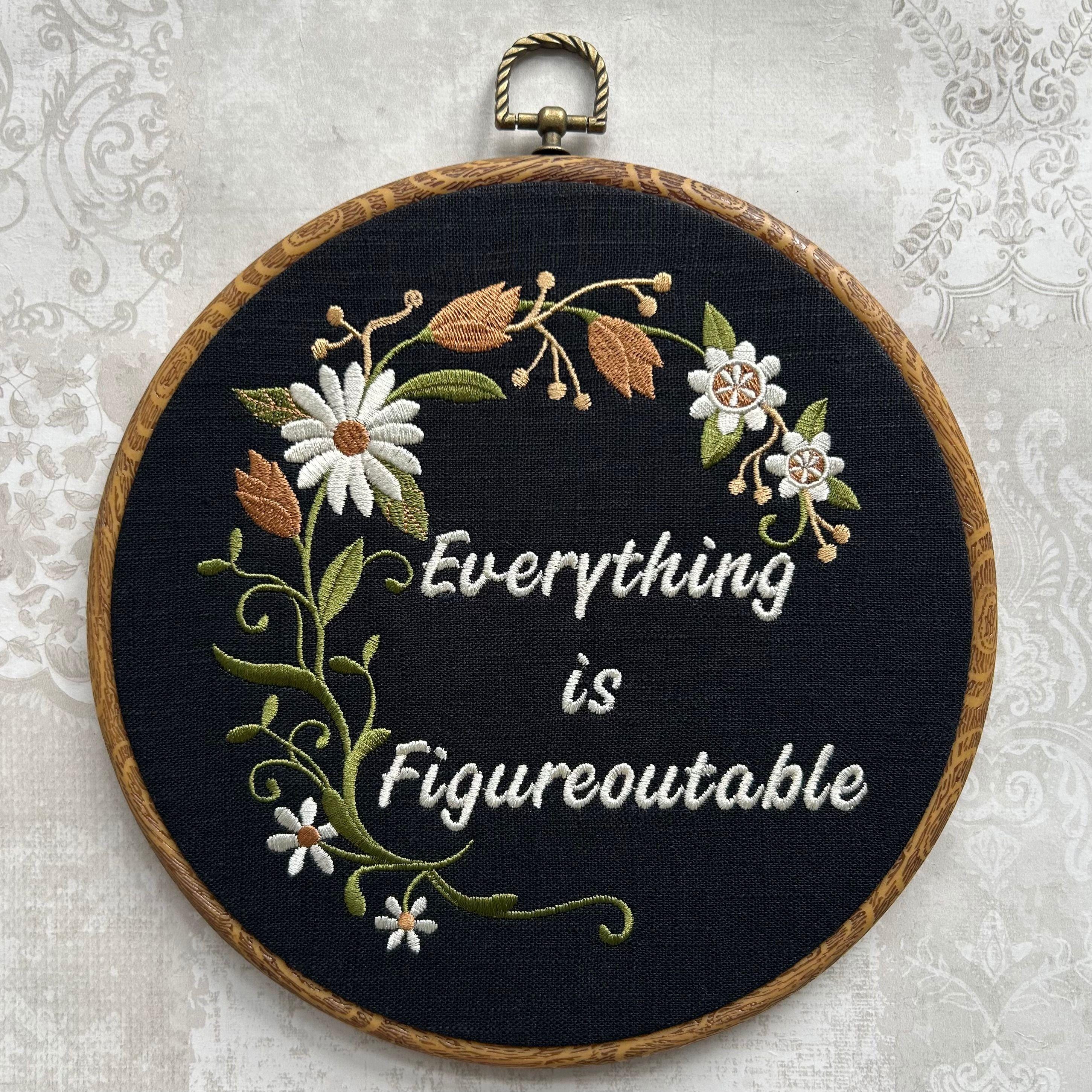 Metal Queen Embroidery Hoop