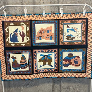 Southwest 6 Panel wall hanging