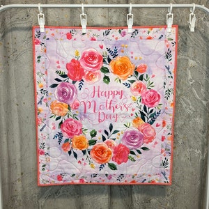 Happy Mothers Day Quilted Wall Hanging