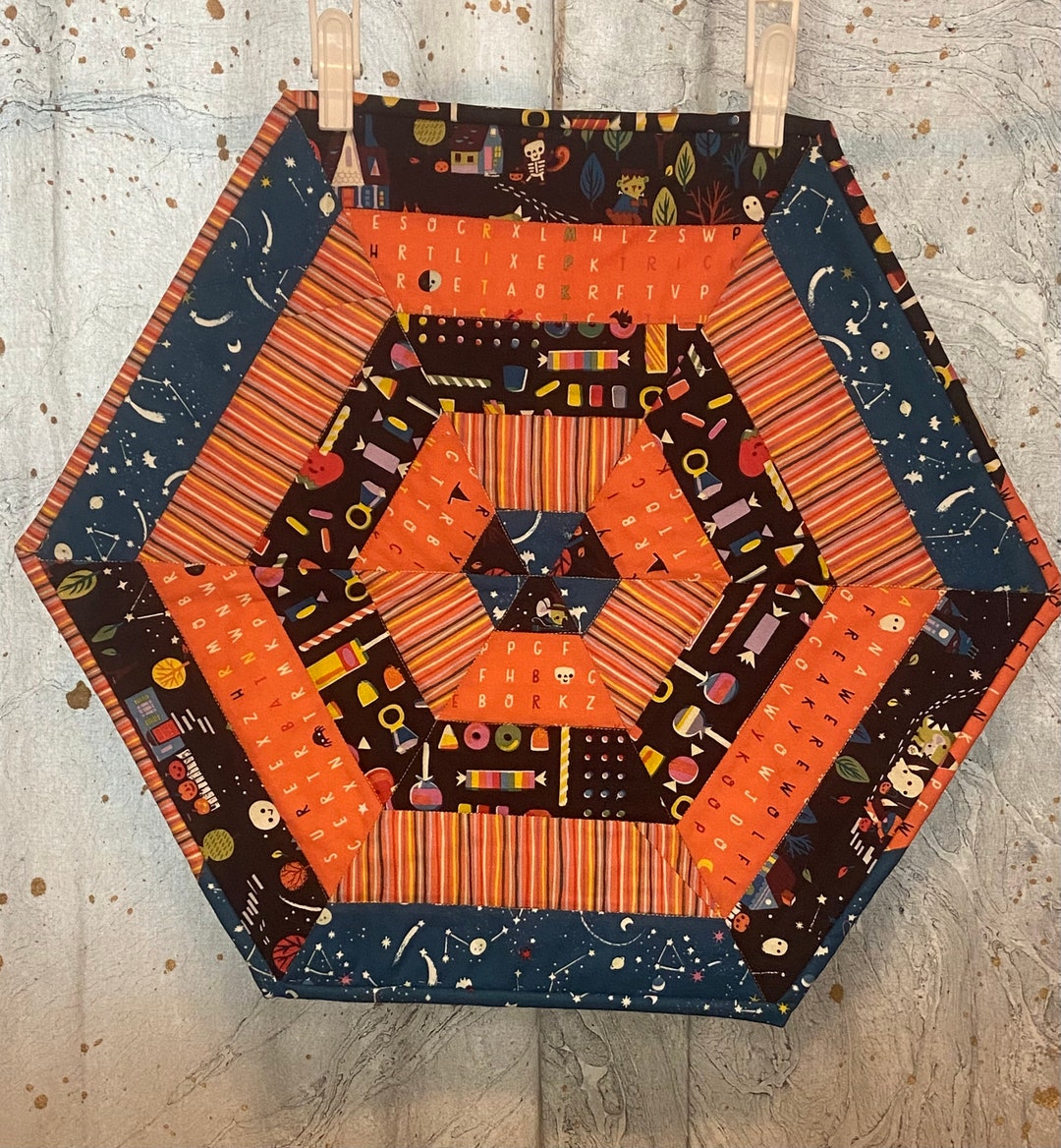 Halloween Hexagon Table Runner - Etsy