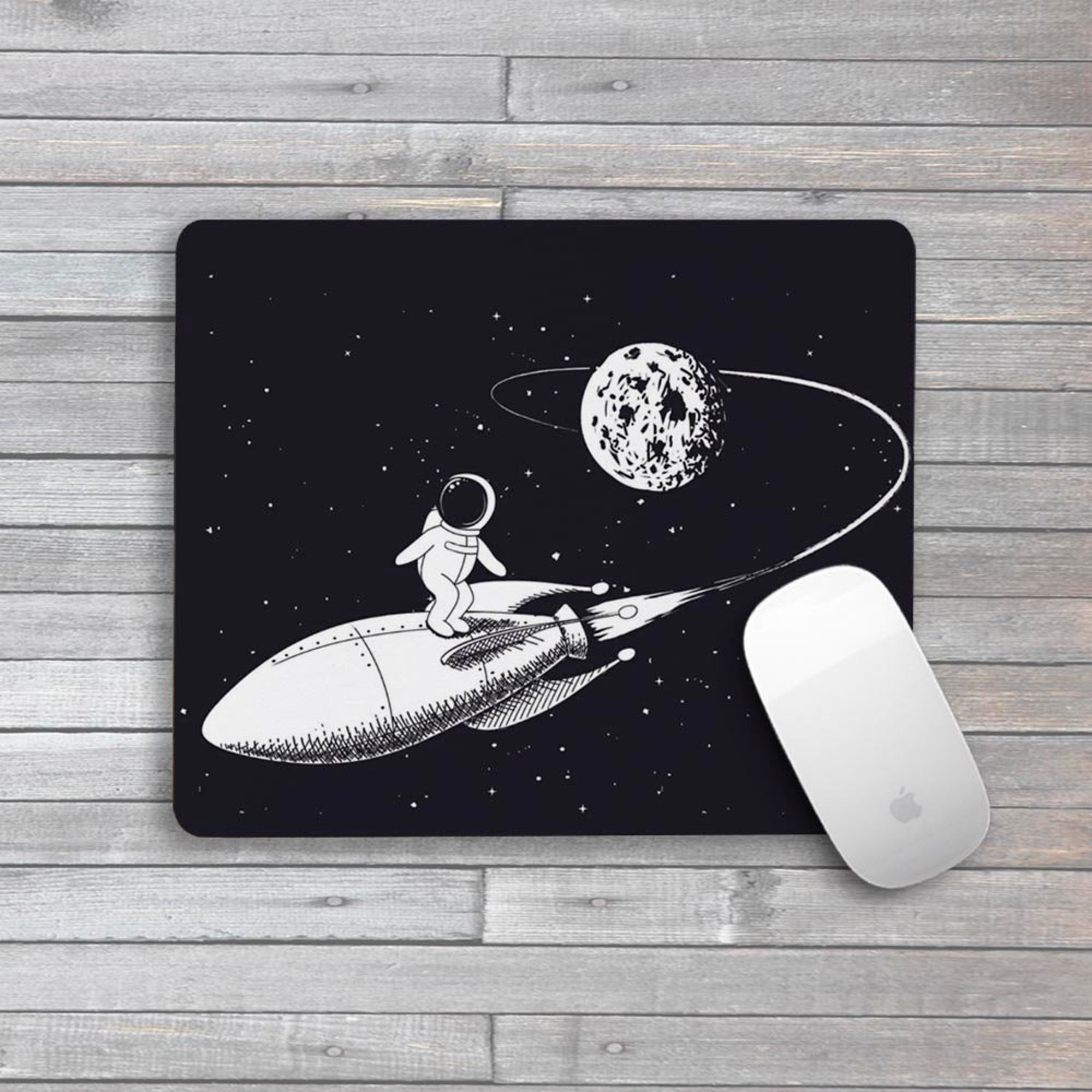 Discover Space Mouse Pad Tapete De Rato Astronauta Desenho