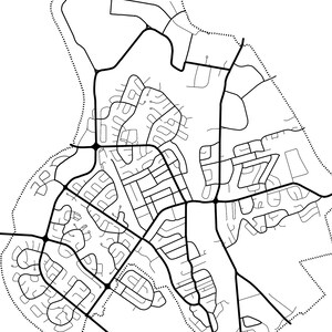 Custom Lined Map