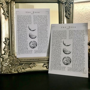 Vintage Cards – Dark Academia – Motif The Moon