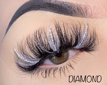 Mink Lashes With Color & Glitter
