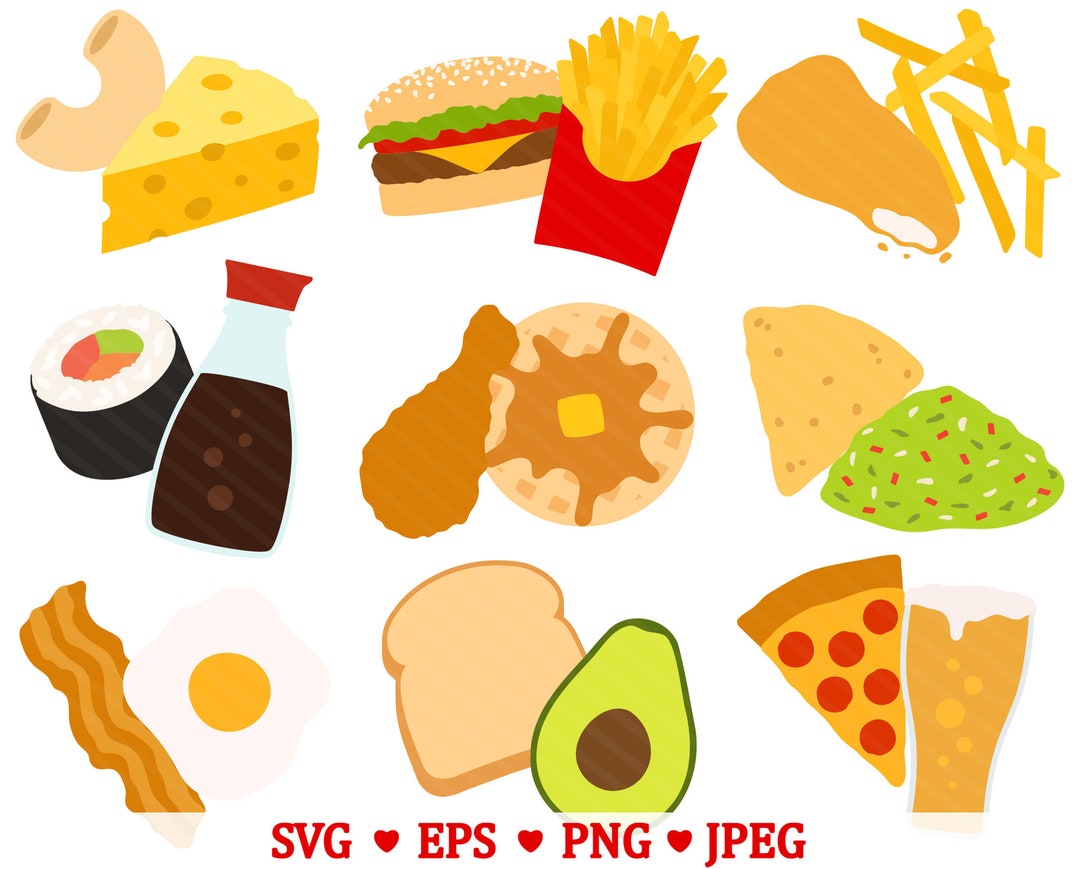 Savory Food Pairs SVG Clipart We Go Together Like Etsy Ireland