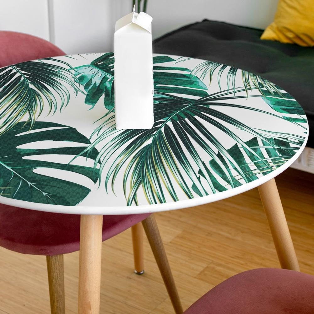 Green Tropical Leaves SelfAdhesive Vinyl Furniture Wrap Etsy