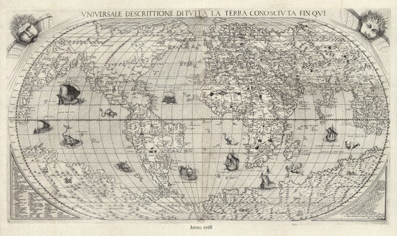 Bertelli, World, 1568