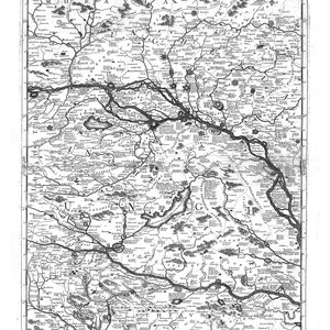 Danubio: Coronelli (Vicenzo 1650-1718)-Corso del Danubio (Planche 4 def 6), 1693, mapa sobre lienzo de algodón pesado, 22x27" aprox.