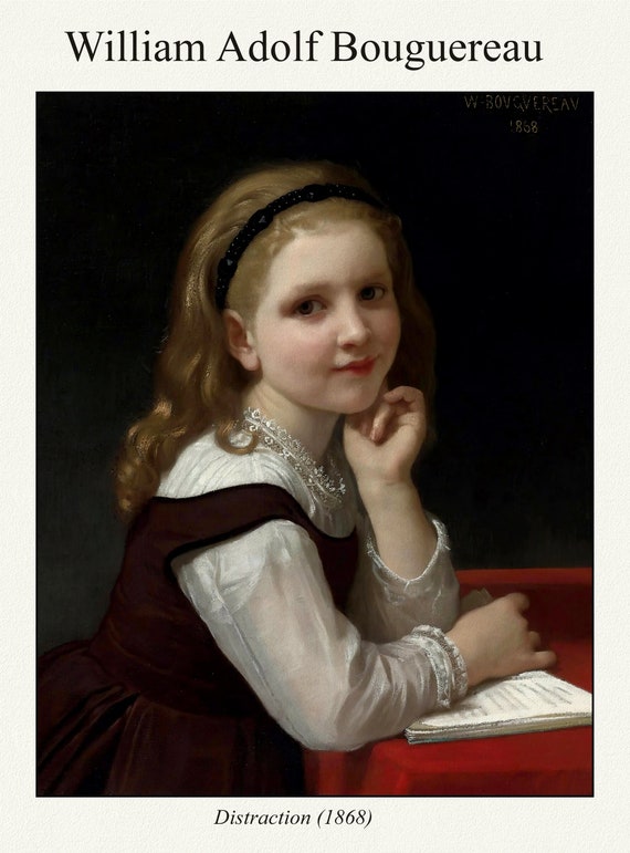 Bouguereau, Distraction (1868)