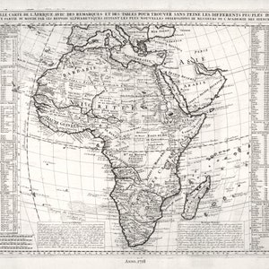 Henri Chatelain-Tome I. No. D. Nouvelle Carte De L'Afrique, 1718